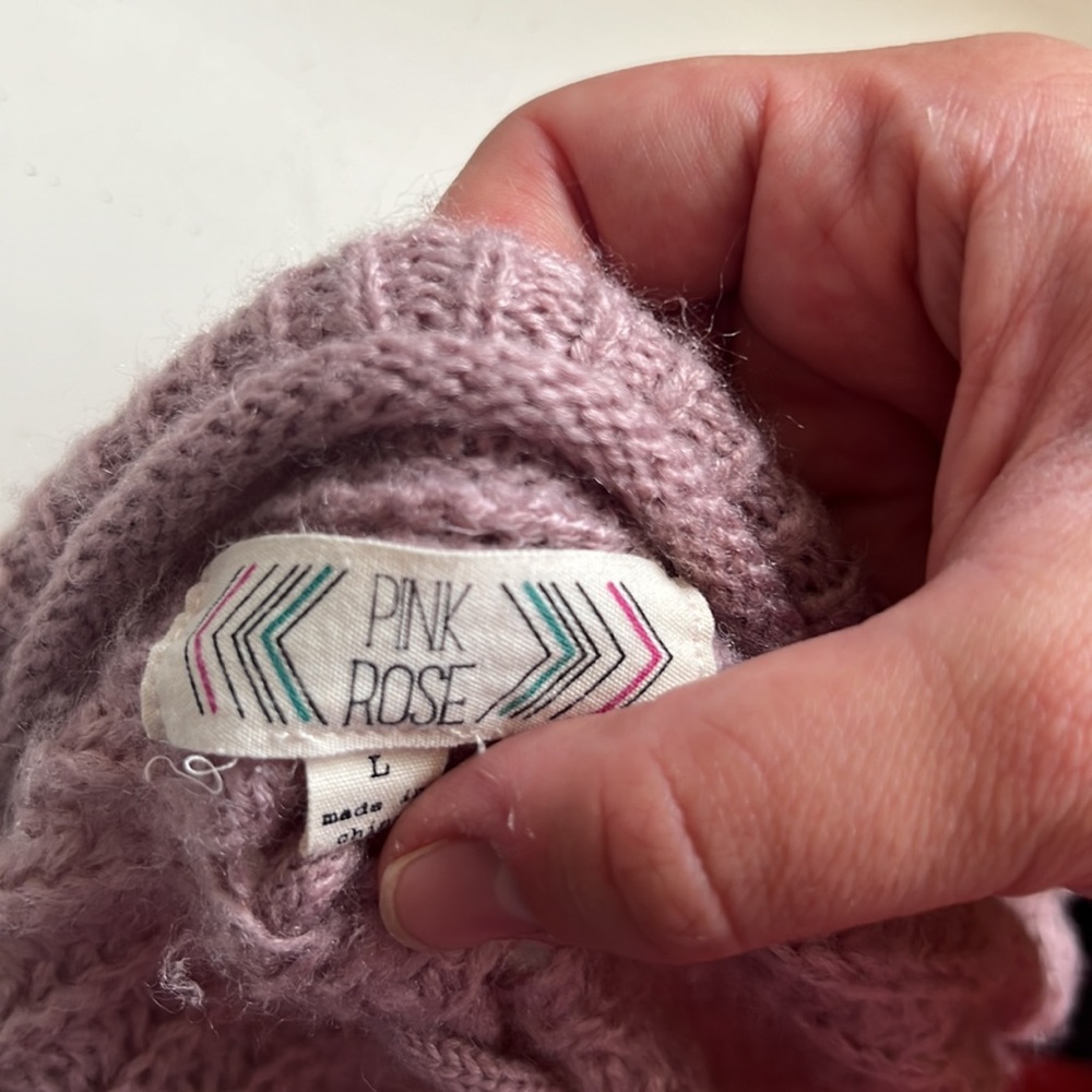 Pink Cardigan Sweater - Picture 4 of 5